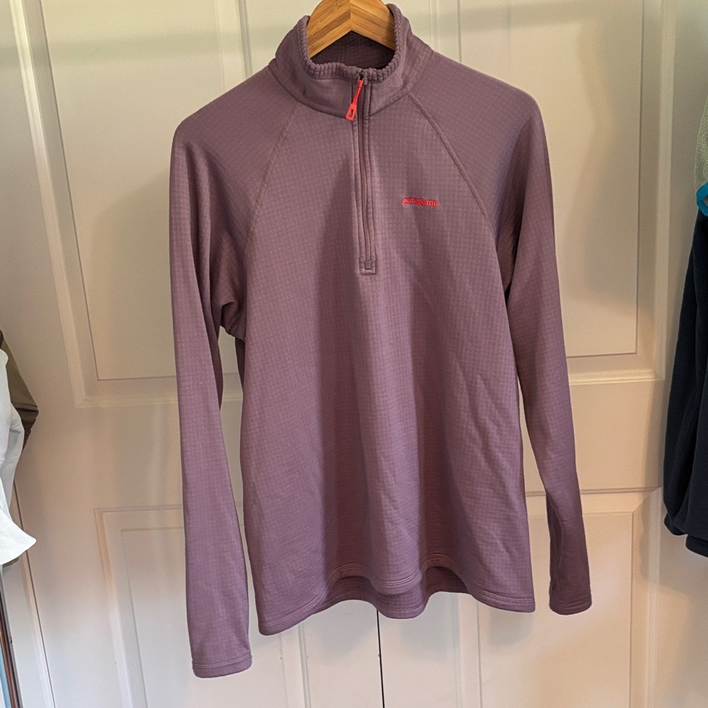 Patagonia Purple Quarter-Zip Sweatshirt